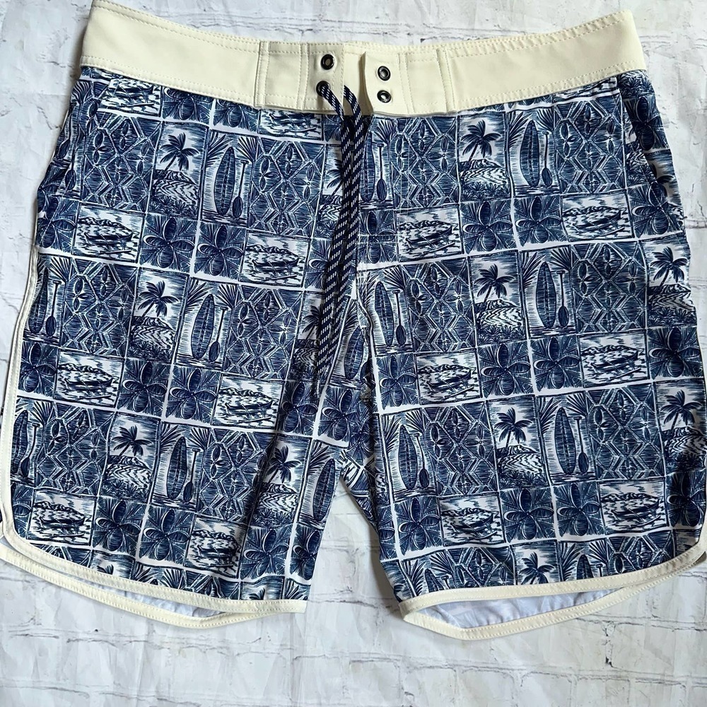 NWOT Men’s Size 40 Favant Paddle Block Lasso Waist Boardshorts